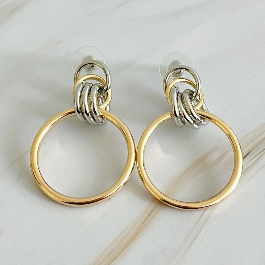 Knock On Tie Beauty Hoop Earrings