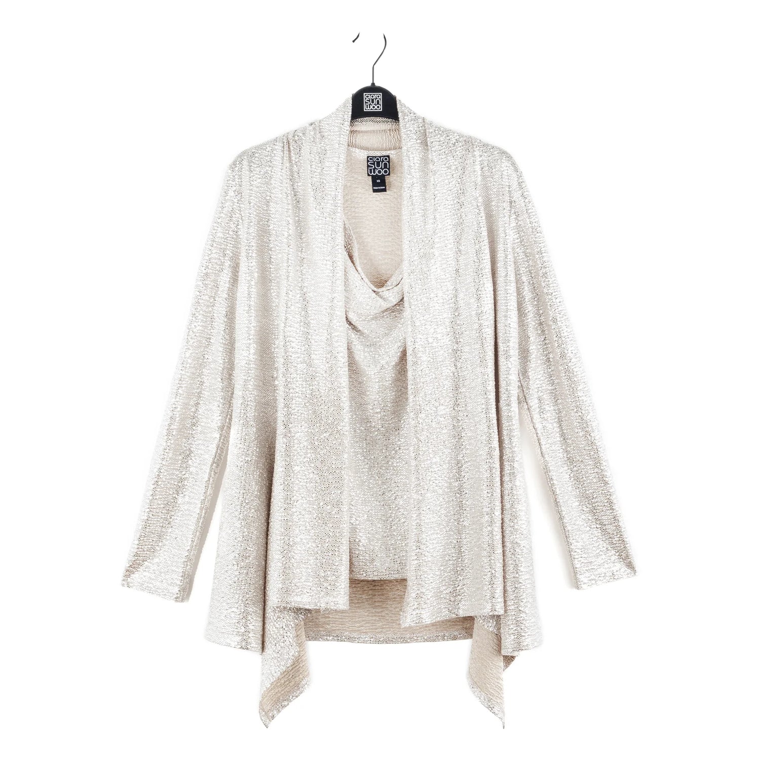 Shiva Shimmer Tank + Cardi Twinset