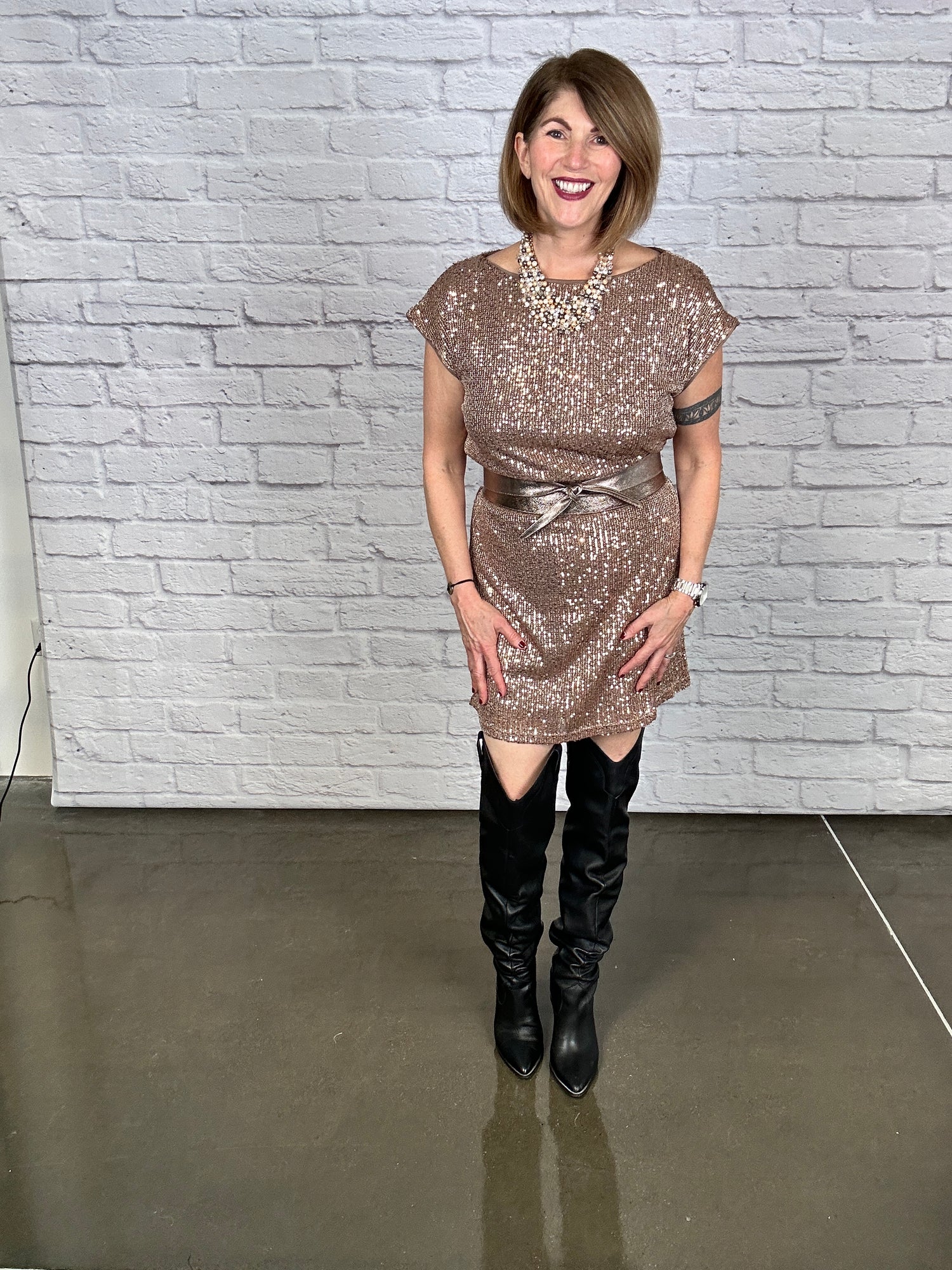 Joy Sequin Dress