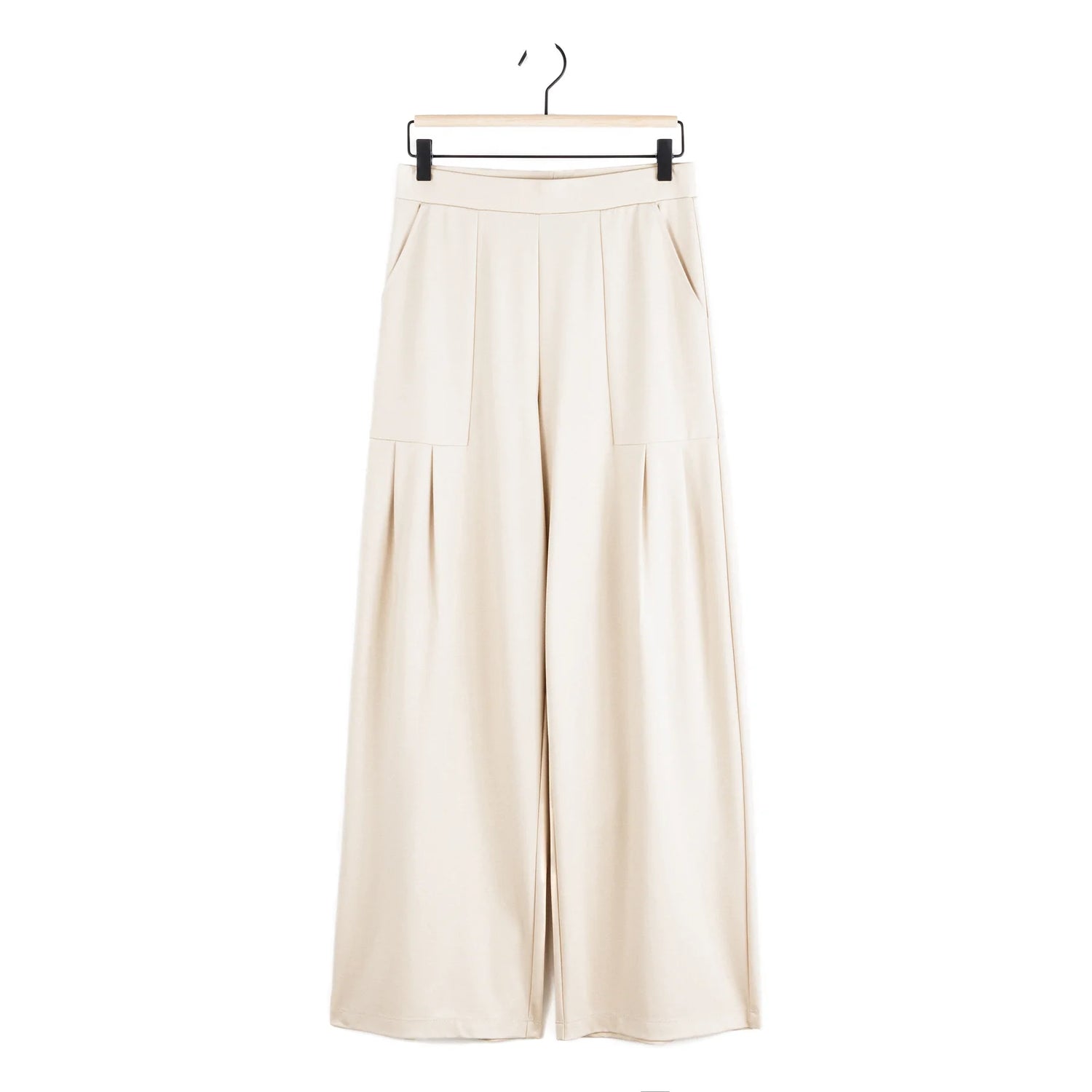 Pleated Wide Leg Pocket Pant