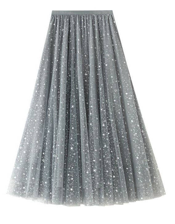 Spangled Tulle Skirt