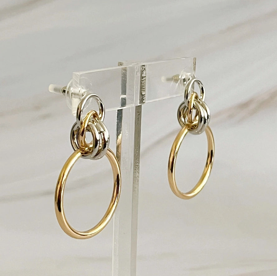 Knock On Tie Beauty Hoop Earrings