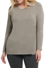 Pleated Everyday Long Sleeve Tops Tribal Moss Green Extra Small 